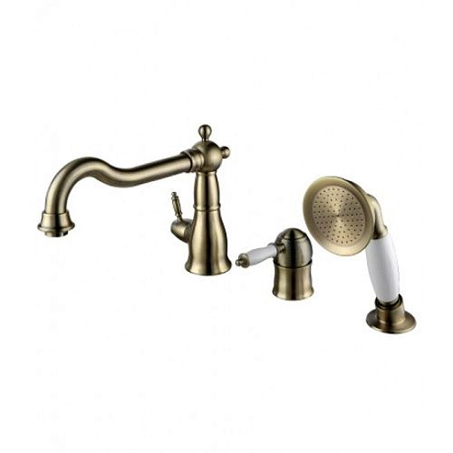 Смеситель на борт ванны 3 отв Lemark VILLA – LM4845B бронза