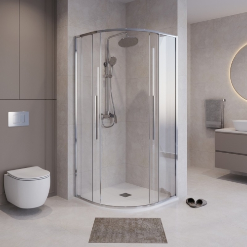 Душевое ограждение Niagara Нова/Nova NG-6626(6627)-34 90*90, 100*100,стекло прозрачное фото 2