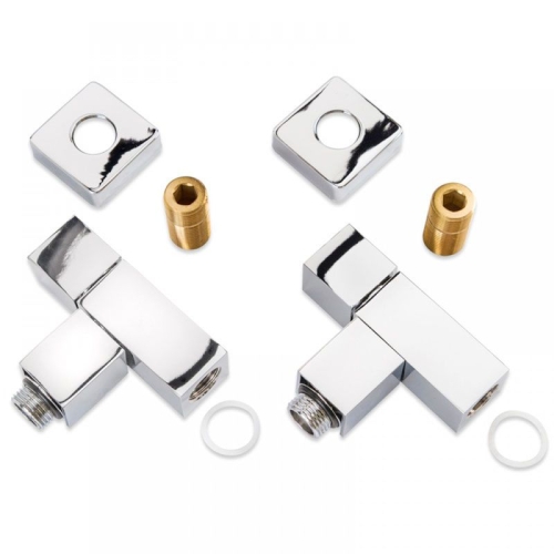 Вентиль угловой 1/2"х1/2" ш/ш для п/с хром Квадратный фото 4