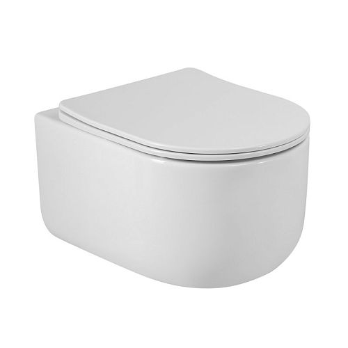 Унитаз подвесной безободковый Belbagno Soft-TOR смыв Торнадо, сидение микролифт