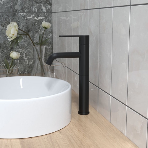 Смеситель высокий для раковины Paini Cox 78YO205LLFTLMKM черный фото 3