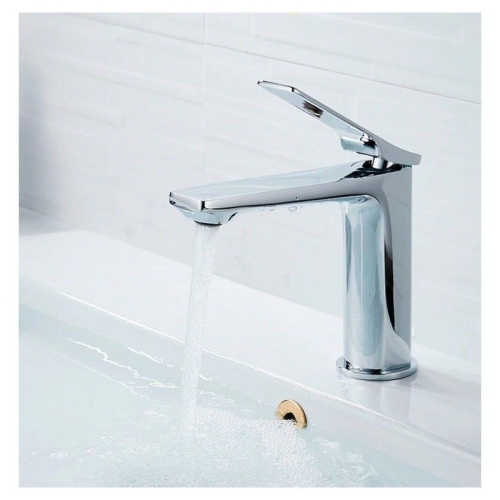 Смеситель на умывальник Ledeme L1075 хром фото 2