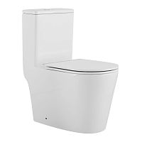 Унитаз-моноблок напольный безободковый Azario Nimbus AZ-6080-AP, смыв Торнадо