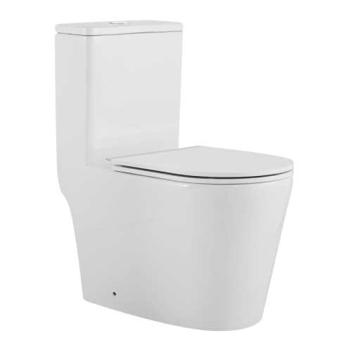 Унитаз-моноблок напольный безободковый Azario Nimbus AZ-6080-AP, смыв Торнадо