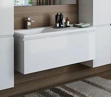 Тумба с раковиной Эстет Dallas Luxe 100, 105, 110, 115, 120, 130, 140 1 ящик, подвесная
