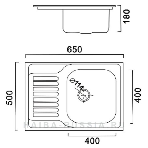 Кухонная мойка Haiba HB 5065 фото 2