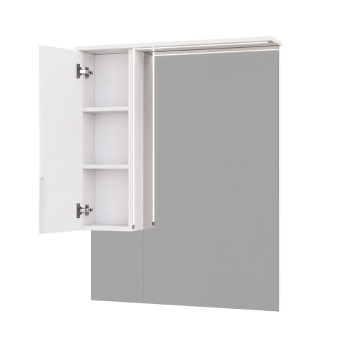 Зеркало со шкафчиком Мирсант Soho 80 с LED подсветкой фото 3