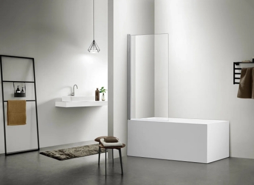 Шторка для ванной Aquatek AQ DEL SBA 08015CH 80, профиль хром фото 2