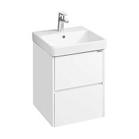 Тумба с раковиной Aquaton Сканди 45, 55, 70, 80, 90 Белый Глянцевый/Белый Матовый