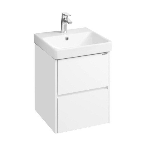 Тумба с раковиной Aquaton Сканди 45, 55, 70, 80, 90 Белый Глянцевый/Белый Матовый