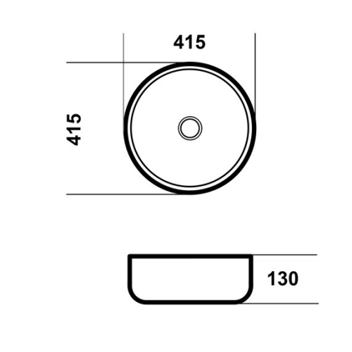 Раковина на столешницу Grossman GR-3032 41.5*41.5*13  фото 3