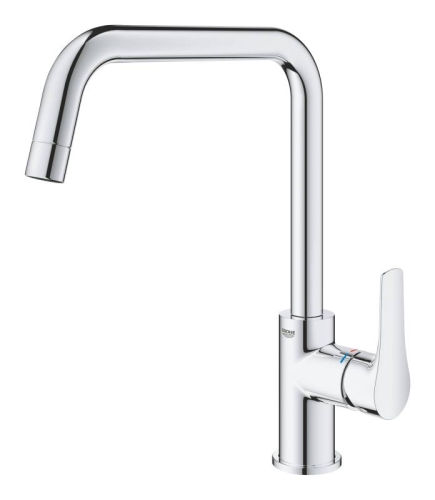 Смеситель для кухни GROHE Eurosmart 2021, U-образный высокий излив, хром (30567000) фото 3