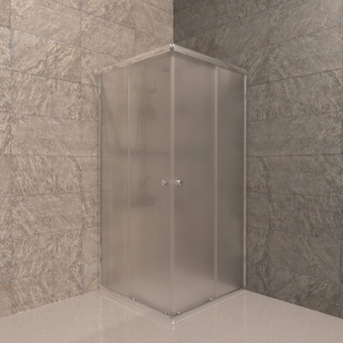 Душевое ограждение Triton Вента-Хром Вельвет 80*80, 90*90 стекло матовое фото 3