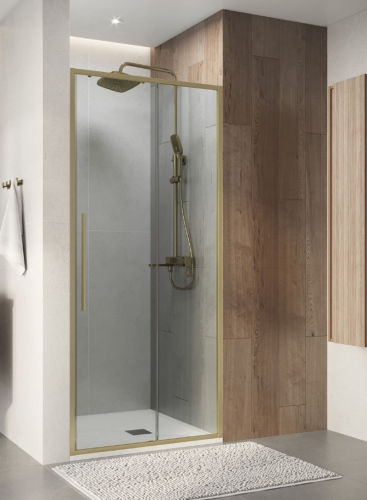 Душева дверь в нишу Niagara Nova NG-44 90 100 110 120 золото фото 2