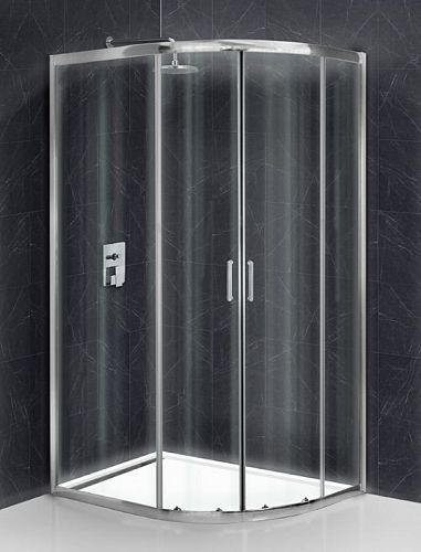 Душевой уголок Bel Bagno Uno-195-RH-2 100*80, 120*80, 120*90 стекло прозрачное