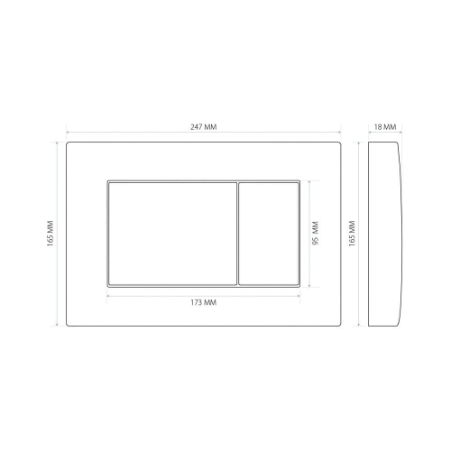 Инсталяция Berges Wasserhaus Atom410 кнопка белая, хром, черная фото 4