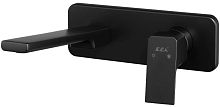 Смеситель со стены (внешняя часть) для раковины E.C.A. Tiera 102167605C1EX-K черный матовый