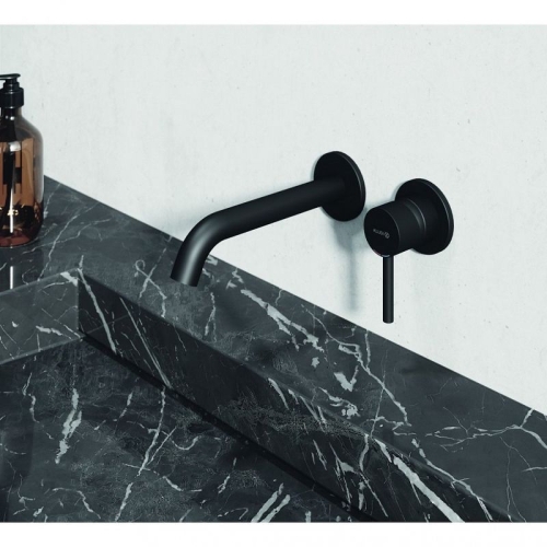 Смеситель для умывальника Kludi BOZZ 382440576 излив 18 см черный фото 3