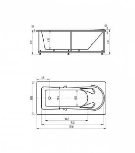 Ванна Aquatek Леда пневматическое управление 170*80 гидромассажная фото 4