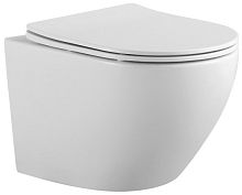 Унитаз подвесной безободковый Aquatek Европа AQ1901-00, сиденье с м/л