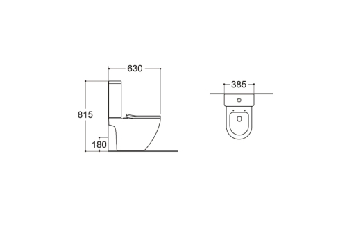 Унитаз напольный безободковый Aquatek Европа AQ2903T-00, смыв Торнадо фото 2