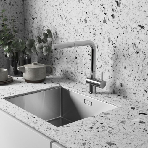 Смеситель для кухни Paini Cucina выдвижной излив HDCR566KM хром фото 2