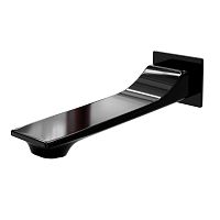 Настенный излив для ванны Wasserkraft Glan A175 черный глянец