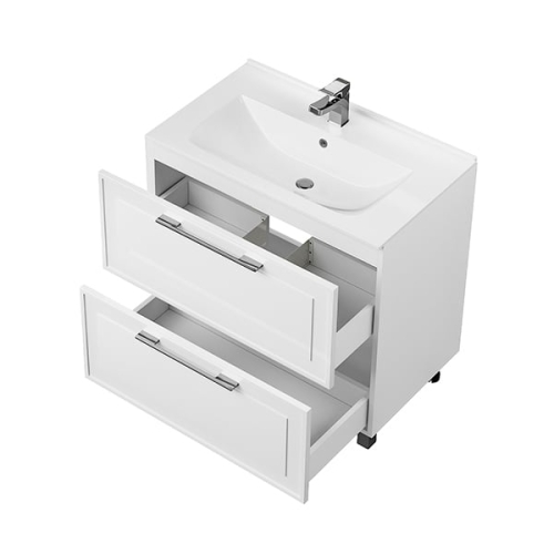 Тумба с умывальником Мирсант Адель 80, 100 напольная фото 3