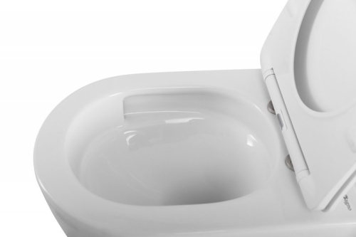 Унитаз подвесной безободковый Belbagno Senso-TOR смыв Торнадо, сиденье микролифт фото 6