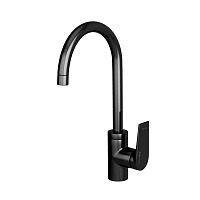 Смеситель для кухни Wasserkraft Glan 6607 черный глянец