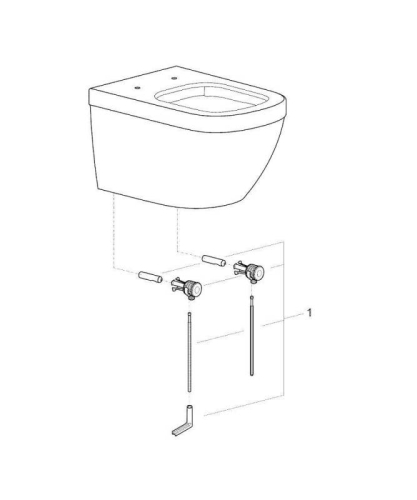 Унитаз подвесной Grohe Euro Ceramic 39328000 54 см безободковый без сиденья фото 3