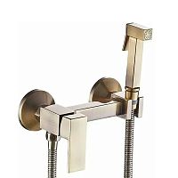 Смеситель с гигиеническим душем Haiba HB5513-4 бронза