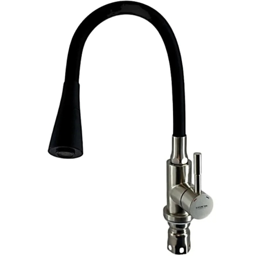 Смеситель с гибким изливом для кухни Ledeme L74199 красный, черный, белый, бирюзовый