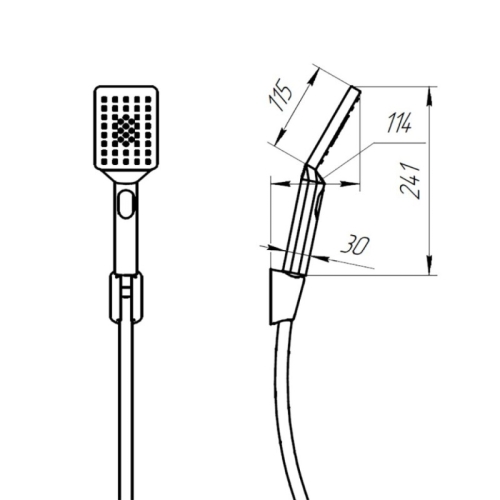 Paini Atomix 3в1, для раковины и ванны с душевым набором, D1CRSET4 хром фото 10