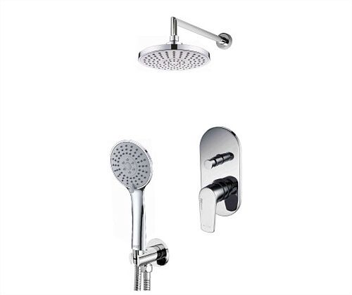 Встроенный смеситель для ванны на 2 положения Wasserkraft A16629 (душевой комплект) хром