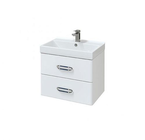 Тумба Мирсант FUJI 60/80/100 с умывальником (Deep-100/80) (Fest-60)  подвесная белая