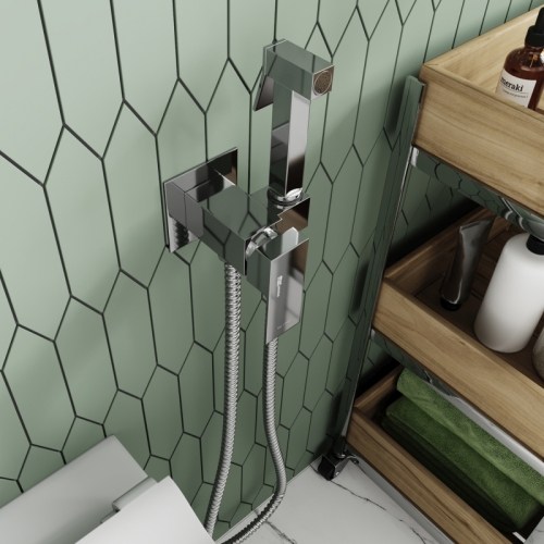 Смеситель с гигиеническим душем Wasserkraft A71138, встраиваемый, хром фото 2