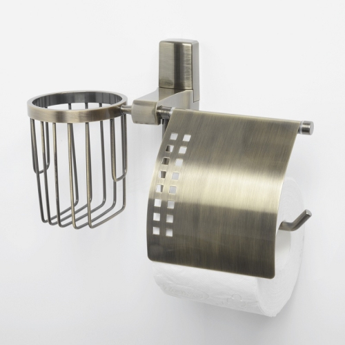 Держатель туалетной бумаги и освежителя Wasserkraft Exter K-5259 бронза фото 2