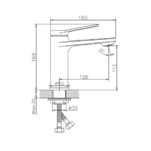 Смеситель для раковины Haiba HB10572 хром фото 2