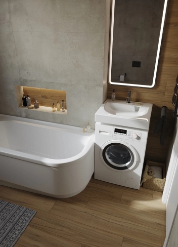 Раковина над стиральной машиной Sanita Luxe Galaxy 60 фото 3