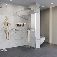 Душевая перегородка Niagara Nova NG-661 90, 110, 120*195, профиль хром
