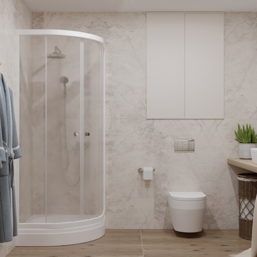 Душевое ограждение Triton Ультра А 80*80 низкий поддон, прозрачное стекло фото 4