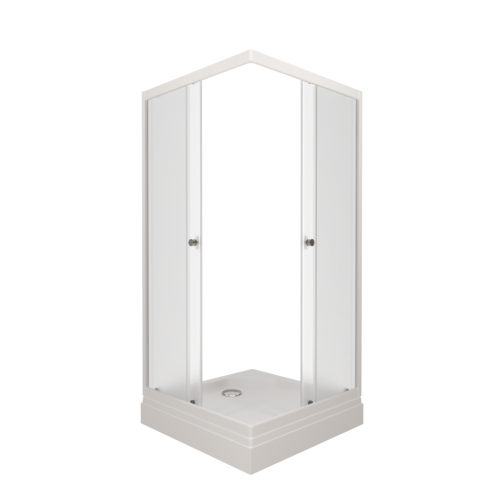 Душевое ограждение Triton Вельвет-К А 90*90 низкий поддон, стекло матовое фото 2