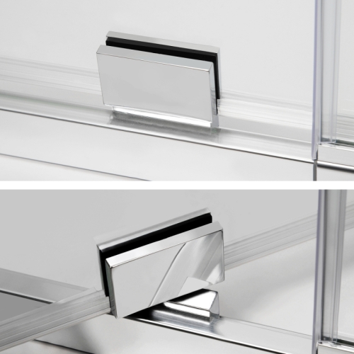 Душевая дверь Wasserkraft Berkel 48P 80, 90, 100, 110, 120 стекло прозрачное фото 3