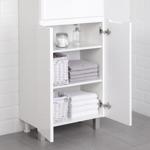 Пенал напольный Итана Roberto 60, белый фото 9