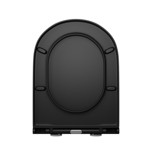 Унитаз подвесной безободковый D&K Venice DT1026025 черный с сидением микролифт фото 9