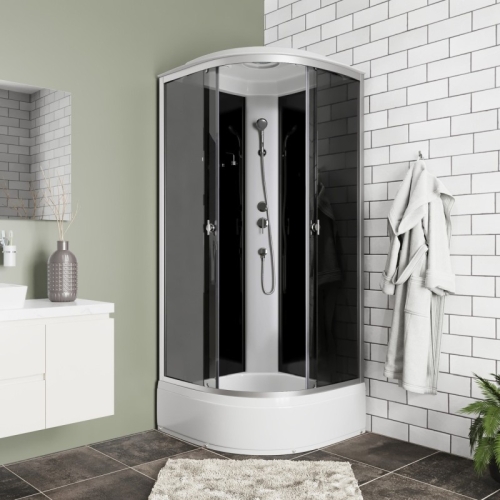 Душевая кабина Niagara Eco E90/26/TN 90*90*215 средний поддон(26см),стекло тонированное фото 2 Душевая кабина Niagara Eco E90/26/TN 90*90*215 средний поддон(26см),стекло тонированное фото 2