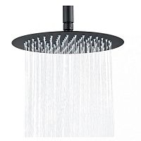 Верхний душ Berges Ventas R Black 074004 25 см, черный матовый