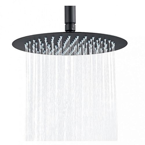 Верхний душ Berges Ventas R Black 074004 25 см, черный матовый