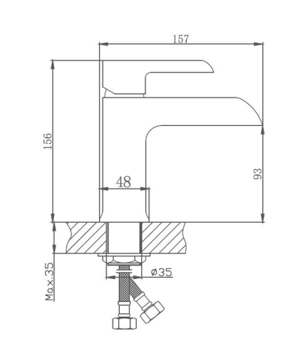 Смеситель для раковины Haiba HB10805-8 хром-белый фото 2